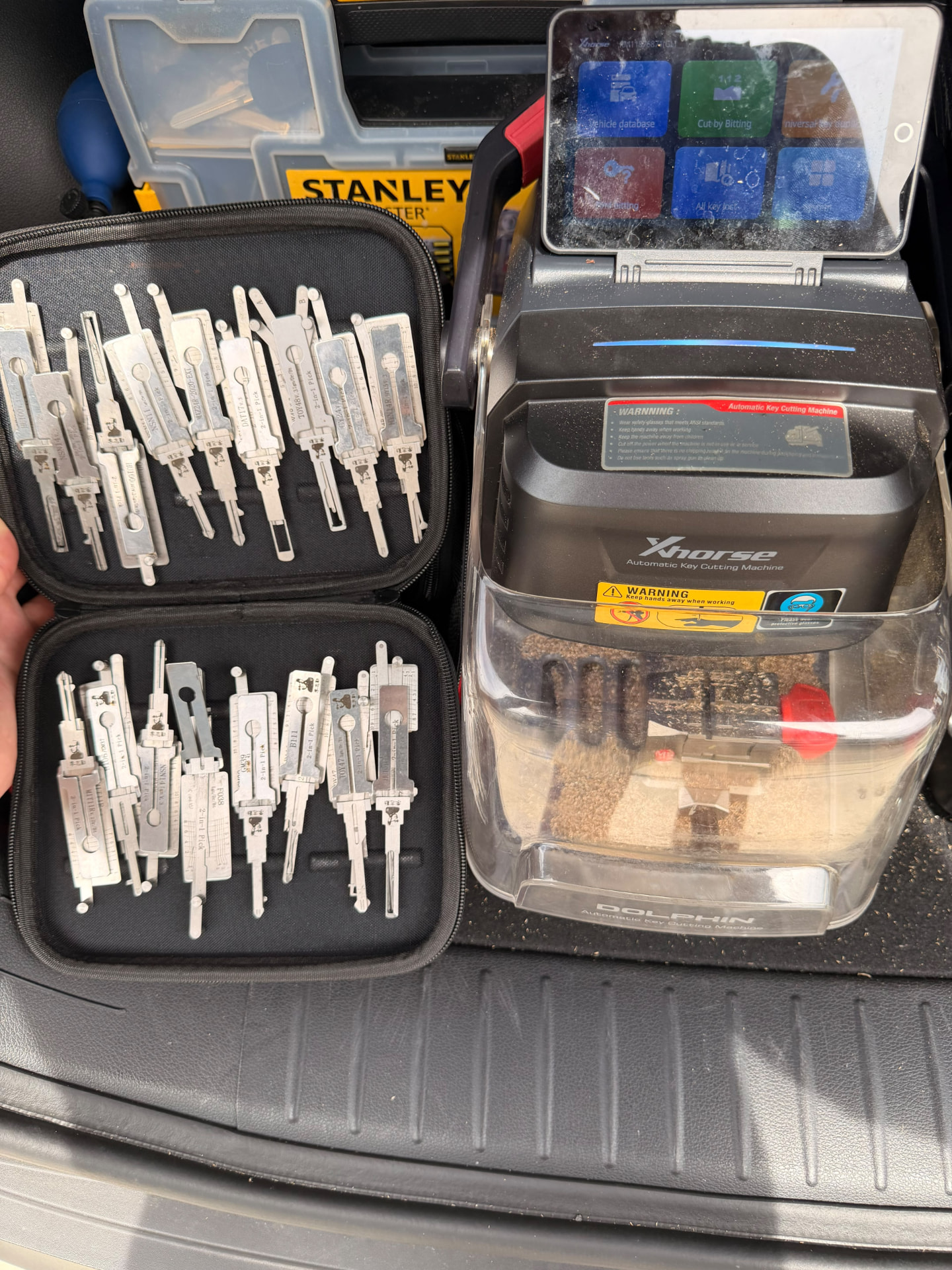 Professional automotive key cutting machine and precision key tools
